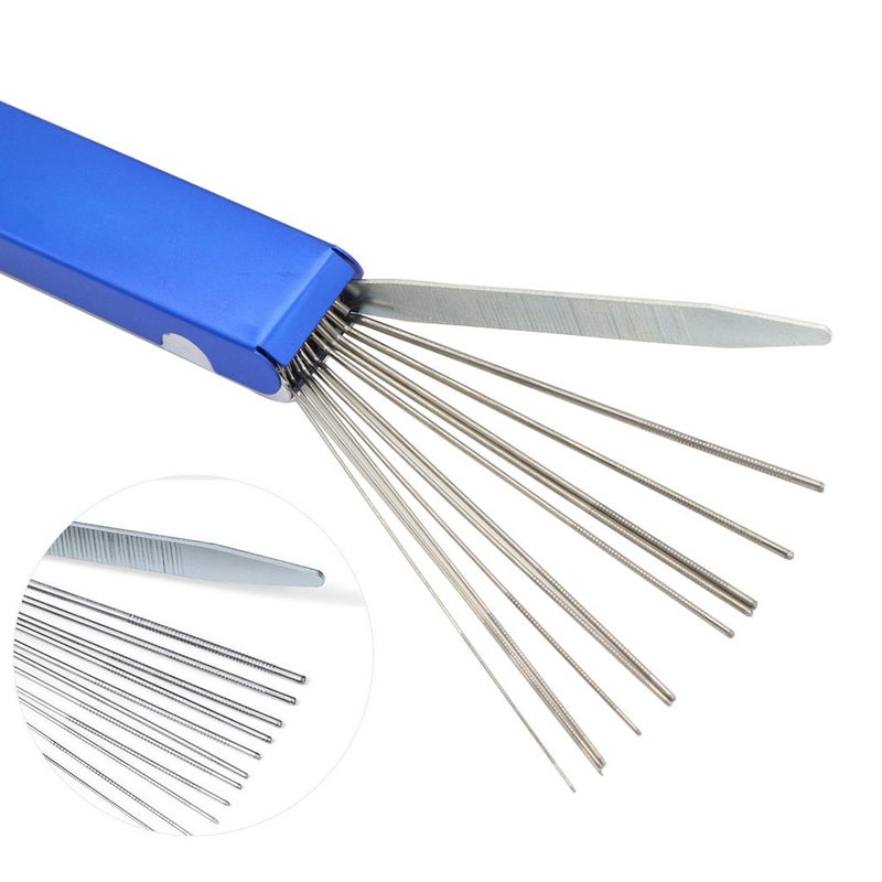 FineGood Carburetors Carbon Dirt Jet Remove Cleaner, 13 Cleaning Wires Set + 10 Cleaning Needles + 5 Nylon Brushes Tool Kit for Motorcycle ATV Moped Welder Carb - Image 3